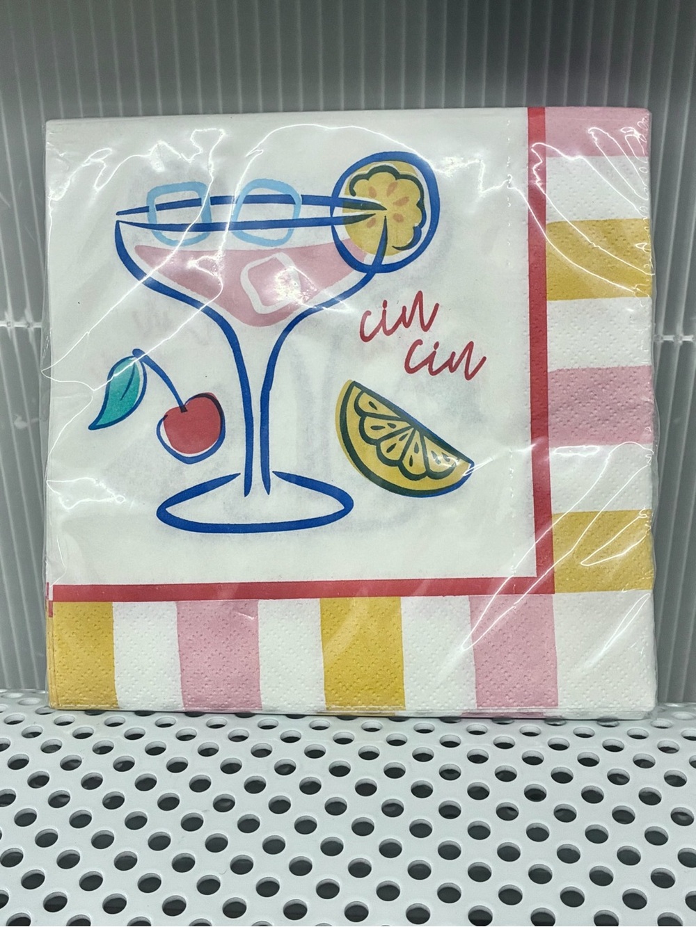 🍹$5 🍹 NEW Paper Napkins La Dolce Vita Cin Cin 24ct Lunch Napkins 12.8"x 12.7"